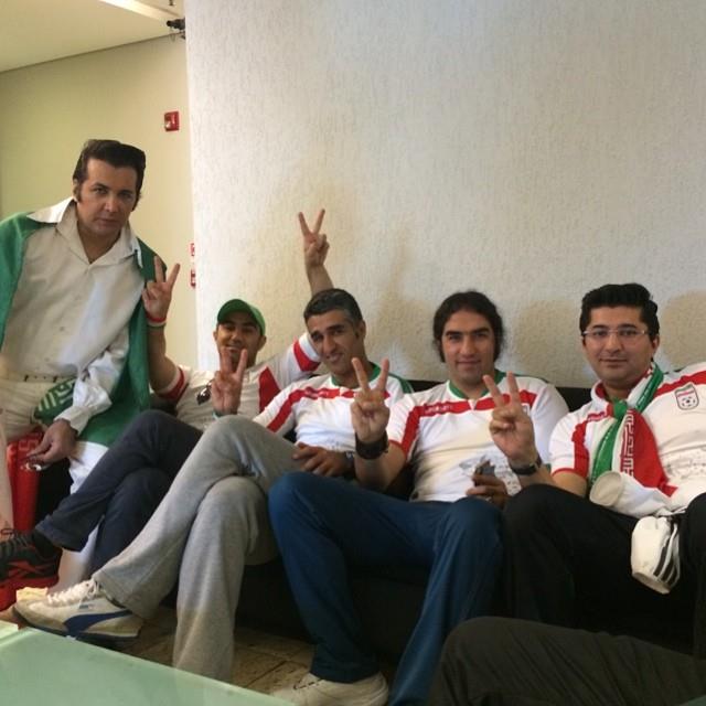 عکس بازیگران در جام جهانی برزیل 2014 | عکس ایرانیان در جام جهانی 2014 | تصاویر هنرمندان حامی تیم ملی در بازی ایران آرژانتین | عکسهای بازی ایران آرژانتین 2014
